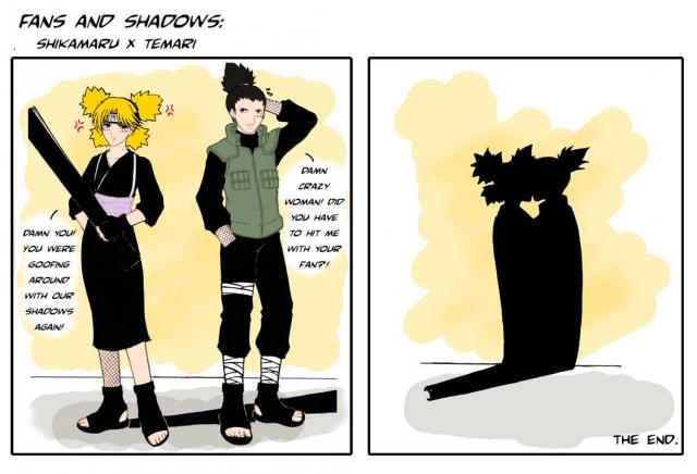 Shikamaru Goofing with Temaris Shadow